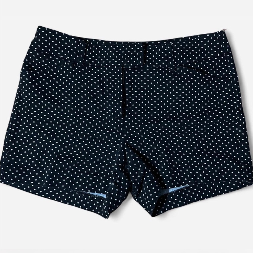Larry Levine 2000s Black and White Polka Dot Mini Shorts